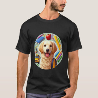 Zurück zur Schule Curly-Coated Retriever Hund Jung T-Shirt