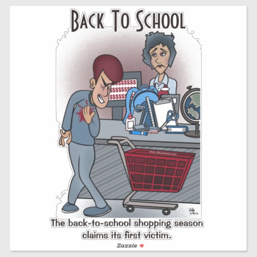 Zurück zur Schule Custom Cut Windschutzschild Aufk Aufkleber (Blatt)