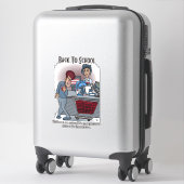 Zurück zur Schule Custom Cut Windschutzschild Aufk Aufkleber (Koffer)