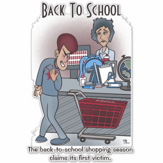 Zurück zur Schule Custom Cut Windschutzschild Aufk Aufkleber (Vorderseite)