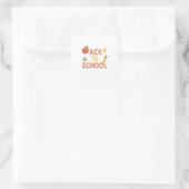 Zurück zur Schule Custom Vinyl Sticker (Tasche)