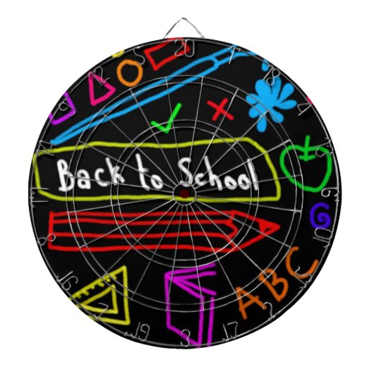 Zurück zur Schule Dartscheibe (vorne)