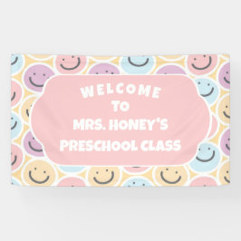 Zurück zur Schule Dekoration Lehrer Retro Banner