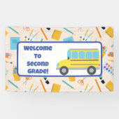 Zurück zur Schule Dekoration Lehrer Retro Banner (Horizontal)