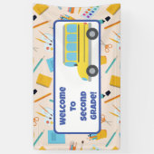 Zurück zur Schule Dekoration Lehrer Retro Banner (Vertikal)