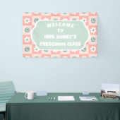 Zurück zur Schule Dekoration Lehrer Retro Banner (Messeveranstaltung)