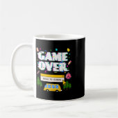 Zurück zur Schule - der lustige Retro Gamer Lehrer Kaffeetasse (Links)