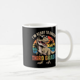 Zurück zur Schule Dinosaurier-Junge Ich bin bereit Kaffeetasse