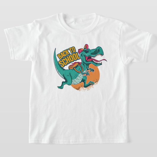 Zurück zur Schule Dinosaurier-Kinder T-Shirt (Ablage )