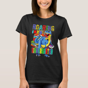 Zurück zur Schule Dinosaurier Roaring in den Kinde T-Shirt