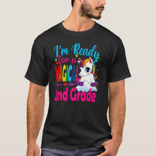Zurück zur Schule Einhorn bereit für magische 2. K T-Shirt