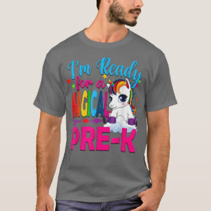 Zurück zur Schule Einhorn bereit für magische Vorb T-Shirt