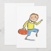 Zurück zur Schule Einladung (Vorne/Hinten)