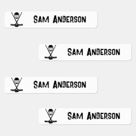 Zurück zur Schule Eishockey-Kinder Name Etiketten