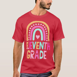 Zurück zur Schule elfte Klasse Regenbogen Kinder F T-Shirt