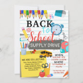 Zurück zur Schule Ende des Party Einladung (Vorderseite)