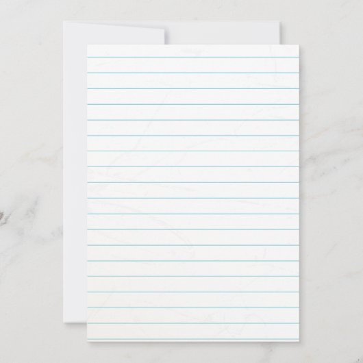 Zurück zur Schule Ende des Party Einladung (Rückseite)