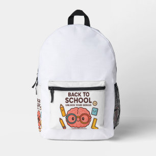 Zurück zur Schule - Entsperren Sie Ihren Genialen Bedruckter Rucksack