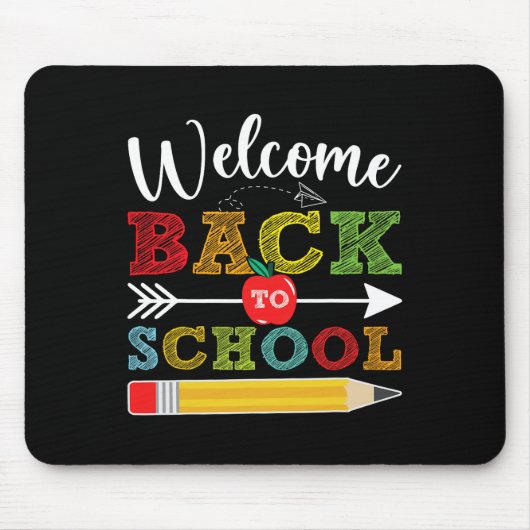 Zurück zur Schule Erster Schultag Lehrer  Mousepad (Vorne)