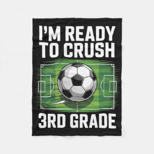 Zurück zur Schule Erster Tag der 3. Klasse Fußball Fleecedecke