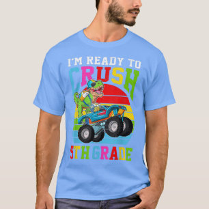 Zurück zur Schule Erster Tag der 5. Klasse Dinosau T-Shirt