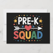 Zurück zur Schule Erster Tag der Vorschulzeit Einladung (Vorderseite)