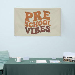 Zurück zur Schule Erster Tag im Vorschulalter Groo Banner