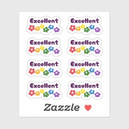 Zurück zur Schule "Exzellente" Aufkleber (Blatt)