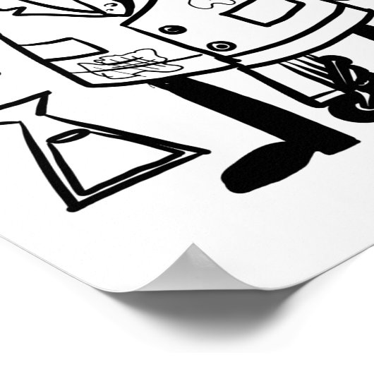 Zurück zur Schule! Farbe Ihr eigenes alles über mi Poster (Ecke)