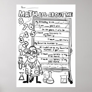 Zurück zur Schule! Farbe Ihr eigenes alles über mi Poster
