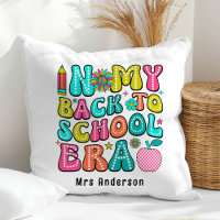 Zurück zur Schule farbenfrohe Retrolehrerin