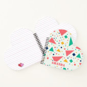 Zurück zur Schule farbenfroher geometrischer indiv Notizblock (Innenseite)