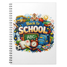 Zurück zur Schule Farbige Illustration