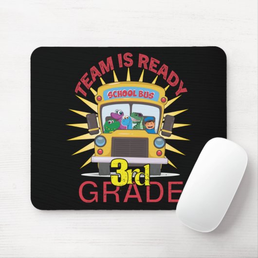 Zurück zur Schule, fertig bis zur dritten Klasse Mousepad (Mit Mouse)