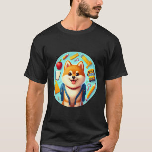 Zurück zur Schule Finnischer Spitz-Hund Junge Mädc T-Shirt