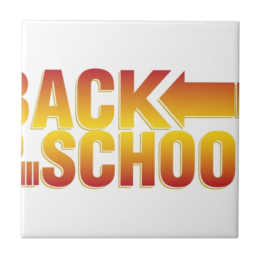 zurück zur Schule Fliese (Vorderseite)