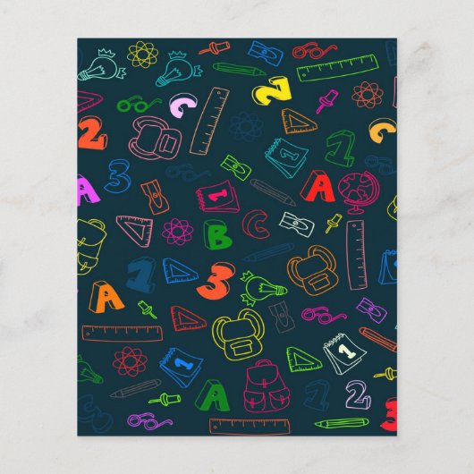 Zurück zur Schule Flyer (Hinten)