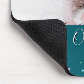 Zurück zur Schule Foto-Collage Deep Teal Name Mousepad (Ecke)