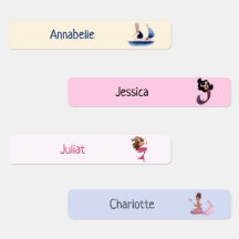 Zurück zur Schule Frau Mermaid Custom Pastell Name