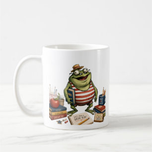 Zurück zur Schule Frosch PNG, Lehrer Klassenzimmer Kaffeetasse