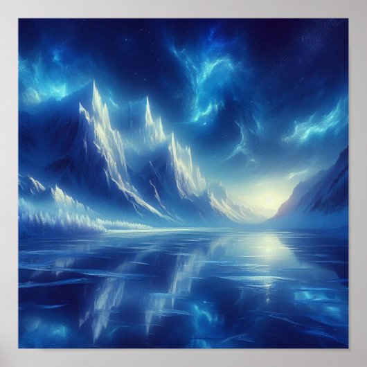 Zurück zur Schule Frozen Indigo Horizon Poster (Vorne)