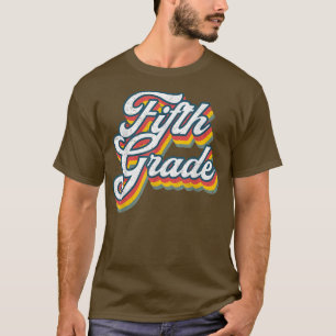 Zurück zur Schule Fünfte Klasse 5. Klasse Vintage  T-Shirt