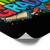 Zurück zur Schule Fünfte Klasse Team glücklich ers Poster (Ecke)