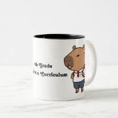 Zurück zur Schule Funny Capybara Tasse | Niedliche (VorderseiteRechts)