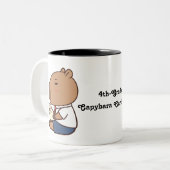 Zurück zur Schule Funny Capybara Tasse | Niedliche (Vorderseite Links)