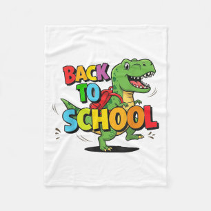 Zurück zur Schule Funny Colorful Dinosaurier Carto Fleecedecke
