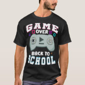 Zurück zur Schule Funny Gaming Lehrer Controller T-Shirt (Vorderseite)