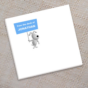 Zurück zur Schule Funny Niedlicher Cartoon Welpe H Post-it Klebezettel