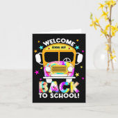 Zurück zur Schule für Busfahrer Beförderungsmethod Karte (Gelbe Blume)