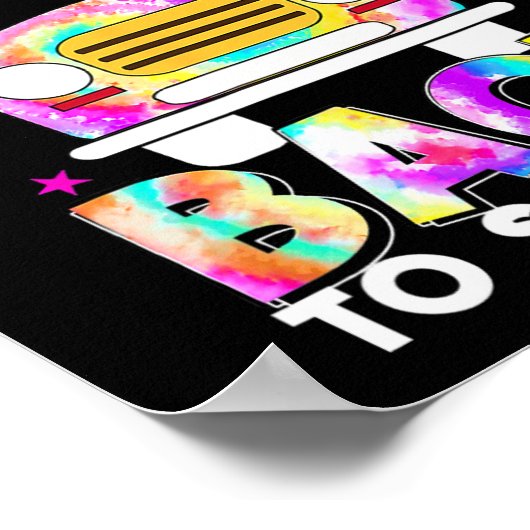 Zurück zur Schule für Busfahrer Beförderungsmethod Poster (Ecke)